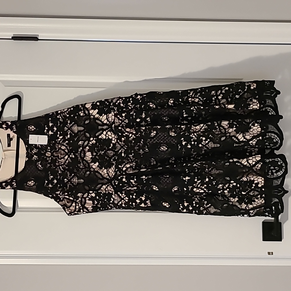 RW & Co black and tan dress, never worn, size 14 with tags